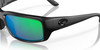 Top View of Costa Del Mar Fantail Sunglasses Black Blackout/Polarized Green Mirror 580P 59mm