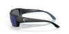 Side View of Costa Del Mar Fantail Unisex Sunglass Black Gray/Polarized Blue Mirror 580P 59mm