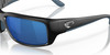 Top View of Costa Del Mar Fantail Unisex Sunglass Black Gray/Polarized Blue Mirror 580P 59mm
