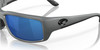 Top View of Costa Del Mar Fantail Unisex Sunglass Gray Black/Polarized Blue Mirror 580P 59mm