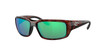 Close Up View of Costa Del Mar Fantail Sunglasses Tortoise/Polarized Green Mirror 580G GLASS 59mm Alternate 1
