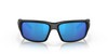 Front View of Costa Del Mar Fantail Unisex Sunglass Black Gray/Polarized Blue Mirror 580G 59mm