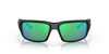 Front View of Costa Del Mar Fantail Unisex Sunglass in Black/Polarized Green Mirror 580G 59 mm