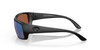 Side View of Costa Del Mar Fantail Sunglasses Black Blackout/Polarized Green Mirror 580G 59mm