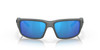 Front View of Costa Del Mar Fantail Unisex Sunglass Gray Black/Polarized Blue Mirror 580G 59mm