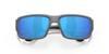 Close Up View of Costa Del Mar Fantail Unisex Sunglass Gray Black/Polarized Blue Mirror 580G 59mm