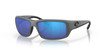 Top View of Costa Del Mar Fantail Unisex Sunglass Gray Black/Polarized Blue Mirror 580G 59mm Alternate 1