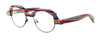 Specs of Wood Designer Wooden Eyewear Made in the USA "The Round Pallette" in Engineered Wood (Multi) :: Custom Left & Right Lens