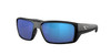 Close Up View of Costa Del Mar Fantail Pro Unisex Sunglass Black/Polarized Blue Mirror 580G 60 mm Alternate 1