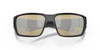 Close Up View of Costa Del Mar Fantail Pro Sunglass Black/Polarized Silver Mirror 580G GLASS 60mm