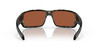 Front View of Costa Del Mar Fantail Pro Sunglass Gray Wetland/Polarized Green Mirror 580G 60mm Alternate 1
