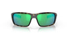 Front View of Costa Del Mar Fantail Pro Sunglass Gray Wetland/Polarized Green Mirror 580G 60mm
