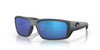 Profile View of Costa Del Mar Fantail Pro Unisex Sunglasses Gray/Polarized Blue Mirror 580G 60mm