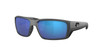Close Up View of Costa Del Mar Fantail Pro Unisex Sunglasses Gray/Polarized Blue Mirror 580G 60mm Alternate 1