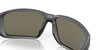 Profile View of Costa Del Mar Fantail Pro Unisex Sunglasses Gray/Polarized Blue Mirror 580G 60mm Alternate 1