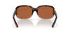 Front View of Costa Del Mar Gannet Womens Sunglasses Tortoise/Polarized Green Mirror 580P 58mm Alternate 1