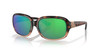 Top View of Costa Del Mar Gannet Womens Sunglasses Tortoise/Polarized Green Mirror 580P 58mm Alternate 1