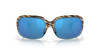 Front View of Costa Del Mar Gannet Womens Sunglass Brown Wahoo/Polarized Blue Mirror 580G 58mm