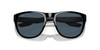 Close Up View of Costa Del Mar Irie Unisex Panto Designer Sunglass Black/Polarized Gray 580P 55mm