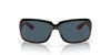 Front View of Costa Del Mar Isabela Womens Sunglass Black Pink Silver/Polarized Gray 580P 64mm