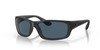 Profile View of Costa Del Mar Jose Unisex Sunglasses in Black Blackout/Polarized Gray 580P 62 mm