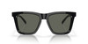 Front View of Costa Del Mar Keramas Unisex Sunglasses in Black Silver/Polarized Gray 580G 54mm