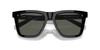 Close Up View of Costa Del Mar Keramas Unisex Sunglasses in Black Silver/Polarized Gray 580G 54mm