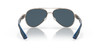 Front View of Costa Del Mar Loreto Womens Pilot Sunglasses Gold Pearl/Polarized Gray 580P 56mm Alternate 1