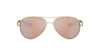 Side View of Costa Del Mar Loreto Sunglass Rose Gold/Polarized Copper Silver Mirror 580P 56mm Alternate 1