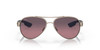Front View of Costa Del Mar Loreto Women Sunglass Gold Pearl/Polarized Rose Gradient 580G 56mm