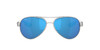 Side View of Costa Del Mar Loreto Women Sunglass Silver/Polarized Blue Mirror 580G Glass 56mm Alternate 1