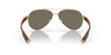 Front View of Costa Del Mar Loreto Womens Sunglasses Rose Gold/Polarized Blue Mirror 580G 56mm Alternate 1