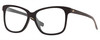 Profile View of Costa Del Mar May Designer Reading Eye Glasses in Shiny Black Ladies Cat Eye Full Rim Acetate 57 mm
