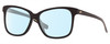 Profile View of Costa Del Mar May Designer Blue Light Blocking Eyeglasses in Shiny Black Ladies Cat Eye Full Rim Acetate 57 mm