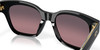Profile View of Costa Del Mar Nusa Cat Eye Sunglass Black Gold/Polarized Rose Gradient 580G 54mm Alternate 1