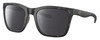 Profile View of Costa Del Mar Panga Designer Polarized Reading Sunglasses with Custom Cut Powered Smoke Grey Lenses in Matte Gray Tortoise Havana Ladies Cat Eye Full Rim Acetate 56 mm