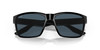 Close Up View of Costa Del Mar Paunch Unisex Designer Sunglass in Black/Polarized Gray 580P 57 mm