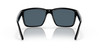 Front View of Costa Del Mar Paunch Unisex Designer Sunglass in Black/Polarized Gray 580P 57 mm Alternate 1