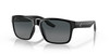 Profile View of Costa Del Mar Paunch Unisex Sunglass in Black/Polarized Gray Gradient 580G 57 mm