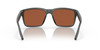 Front View of Costa Del Mar Paunch Sunglasses in Gray Crystal/Polarized Green Mirror 580G 57mm Alternate 1