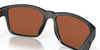 Profile View of Costa Del Mar Paunch Sunglasses in Gray Crystal/Polarized Green Mirror 580G 57mm Alternate 1
