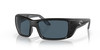 Profile View of Costa Del Mar Permit Unisex Rectangle Sunglasses Black/Polarized Gray 580P 63 mm