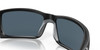 Profile View of Costa Del Mar Permit Unisex Rectangle Sunglasses Black/Polarized Gray 580P 63 mm Alternate 1
