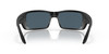 Front View of Costa Del Mar Permit Unisex Sunglass in Black Blackout/Polarized Gray 580P 63 mm Alternate 1