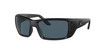 Close Up View of Costa Del Mar Permit Unisex Sunglass in Black Blackout/Polarized Gray 580P 63 mm Alternate 1
