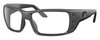 Profile View of Costa Del Mar Permit Designer Reading Eye Glasses in Matte Gray Unisex Rectangular Full Rim Acetate 63 mm