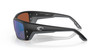 Side View of Costa Del Mar Permit Unisex Sunglass Black Gray/Polarized Green Mirror 580G 63mm