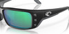 Top View of Costa Del Mar Permit Unisex Sunglass Black Gray/Polarized Green Mirror 580G 63mm
