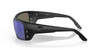 Side View of Costa Del Mar Permit Unisex Sunglasses in Black/Polarized Blue Mirror 580G 63 mm