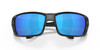 Close Up View of Costa Del Mar Permit Unisex Sunglasses in Black/Polarized Blue Mirror 580G 63 mm